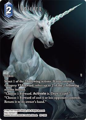 20-118H Unicorn Full Art Foil