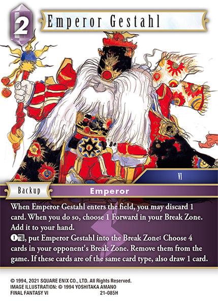 21-085H Emperor Gestahl