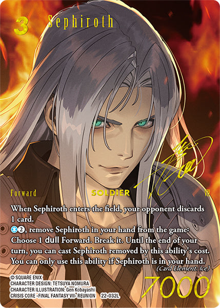 22-032L Sephiroth Signature Full Art Foil