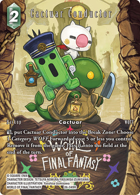 26-049R Cactuar Conductor Full Art Foil