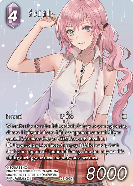 26-092H Serah Full Art Foil