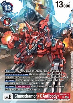 BT12-072 Chaosdramon (X Antibody) Alternative Art