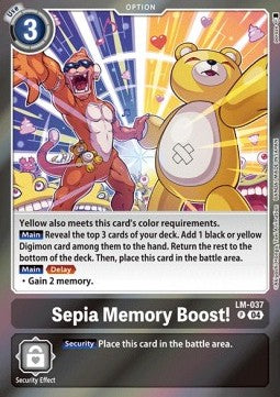 LM-037 Sepia Memory Boost