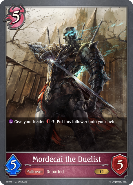 BP01-107EN Mordecai the Duelist