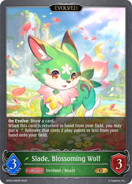 BP03-006EN Slade, Blossoming Wolf