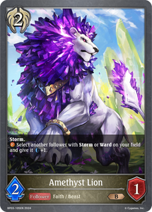 BP03-105EN Amethyst Lion