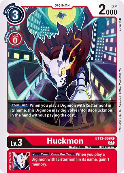 BT13-009 Huckmon