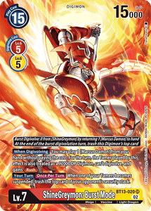 BT13-020 ShineGreymon: Burst Mode Alternative Art