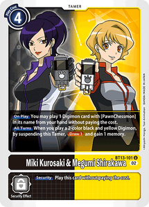 BT13-101 Miki Kurosaki & Megumi Shirakawa