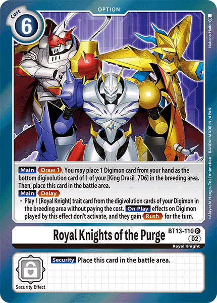 BT13-110 Royal Knights of the Purge