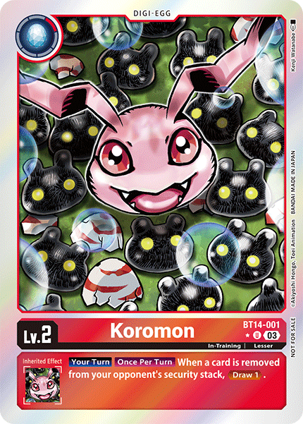 BT14-001 Koromon (Foil)