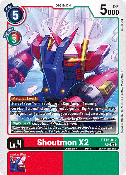 BT15-012 Shoutmon X2