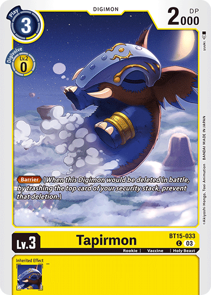 BT15-033 Tapirmon