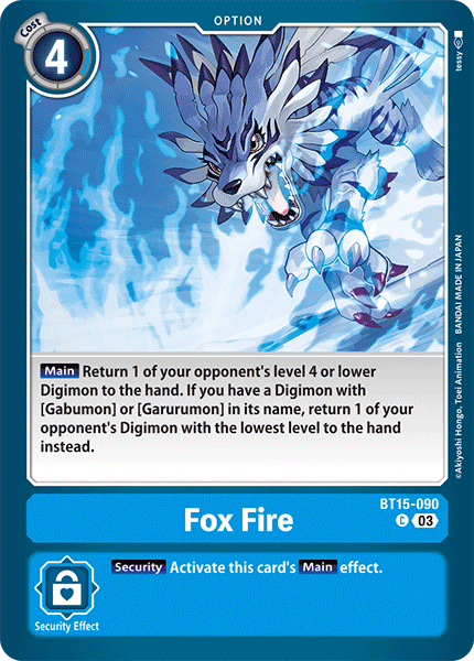 BT15-090 Fox Fire