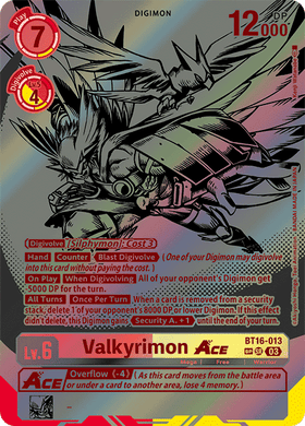 BT16-013 Valkyrimon ACE SP Alternative Art