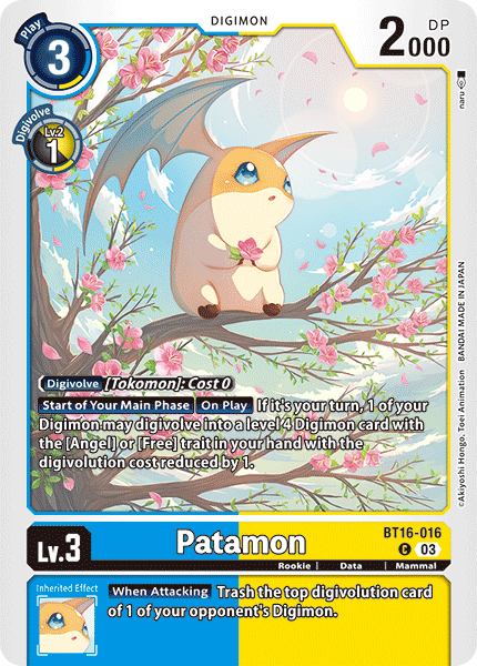 BT16-016 Patamon