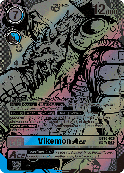 BT16-026 Vikemon ACE SP Alternative Art