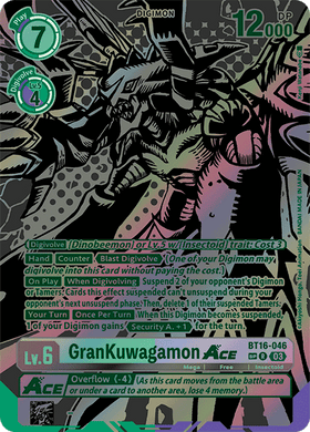 BT16-046 GranKuwagamon ACE Alternative Art