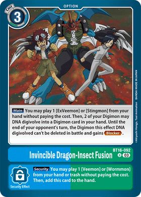 BT16-092 Invincible Dragon-Insect Fusion