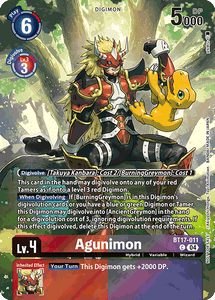 BT17-011 Agunimon Alternative Art