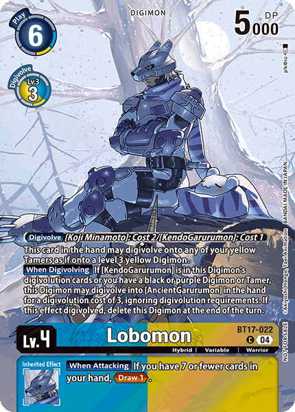 BT17-022 Lobomon Alternative Art