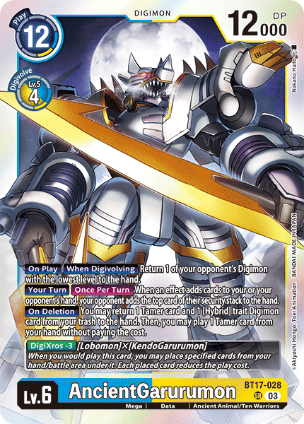 BT17-028 AncientGarurumon