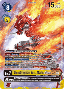 BT17-041 ShineGreymon: Burst Mode ACE Alternative Art