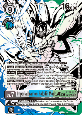 BT17-077 Imperialdramon: Paladin Mode ACE Alternative Art