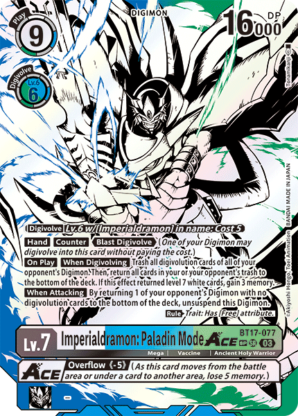 BT17-077 Imperialdramon: Paladin Mode ACE Alternative Art