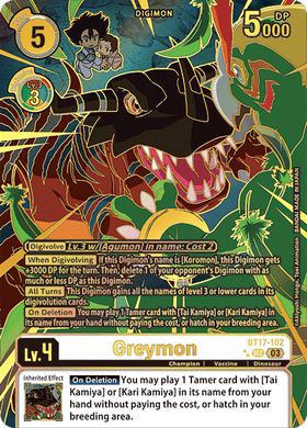 BT17-102 Greymon Alternative Art