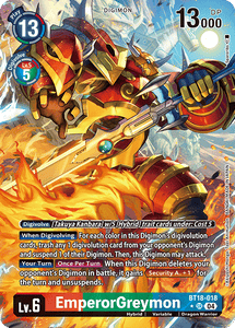 BT18-018 EmperorGreymon Alternative Art