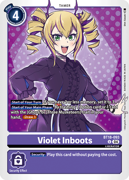 BT18-093 Violet Inboots