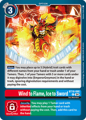 BT18-095 Wind to Flame, Ice to Sword