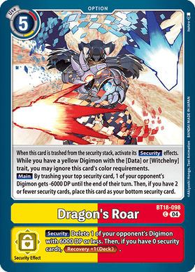 BT18-098 Dragon's Roar