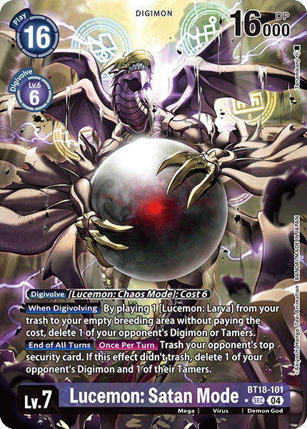 BT18-101 Lucemon: Satan Mode Alternative Art