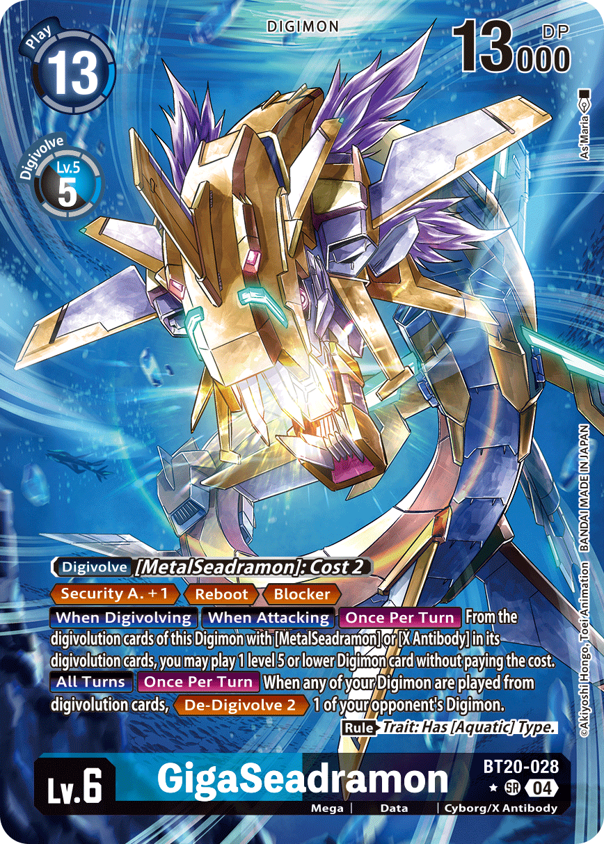 BT20-028 GigaSeadramon Alternative Art