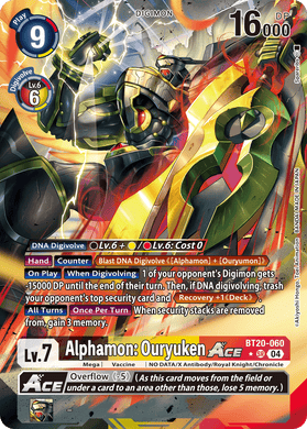 BT20-060 Alphamon: Ouryuken ACE Alternative Art