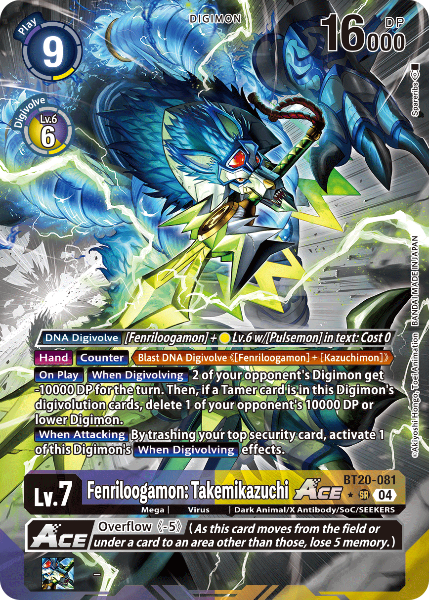 BT20-081 Fenriloogamon: Takemikazuchi ACE Alternative Art