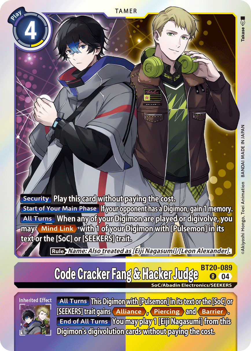 BT20-089 Code Cracker Fang & Hacker Judge