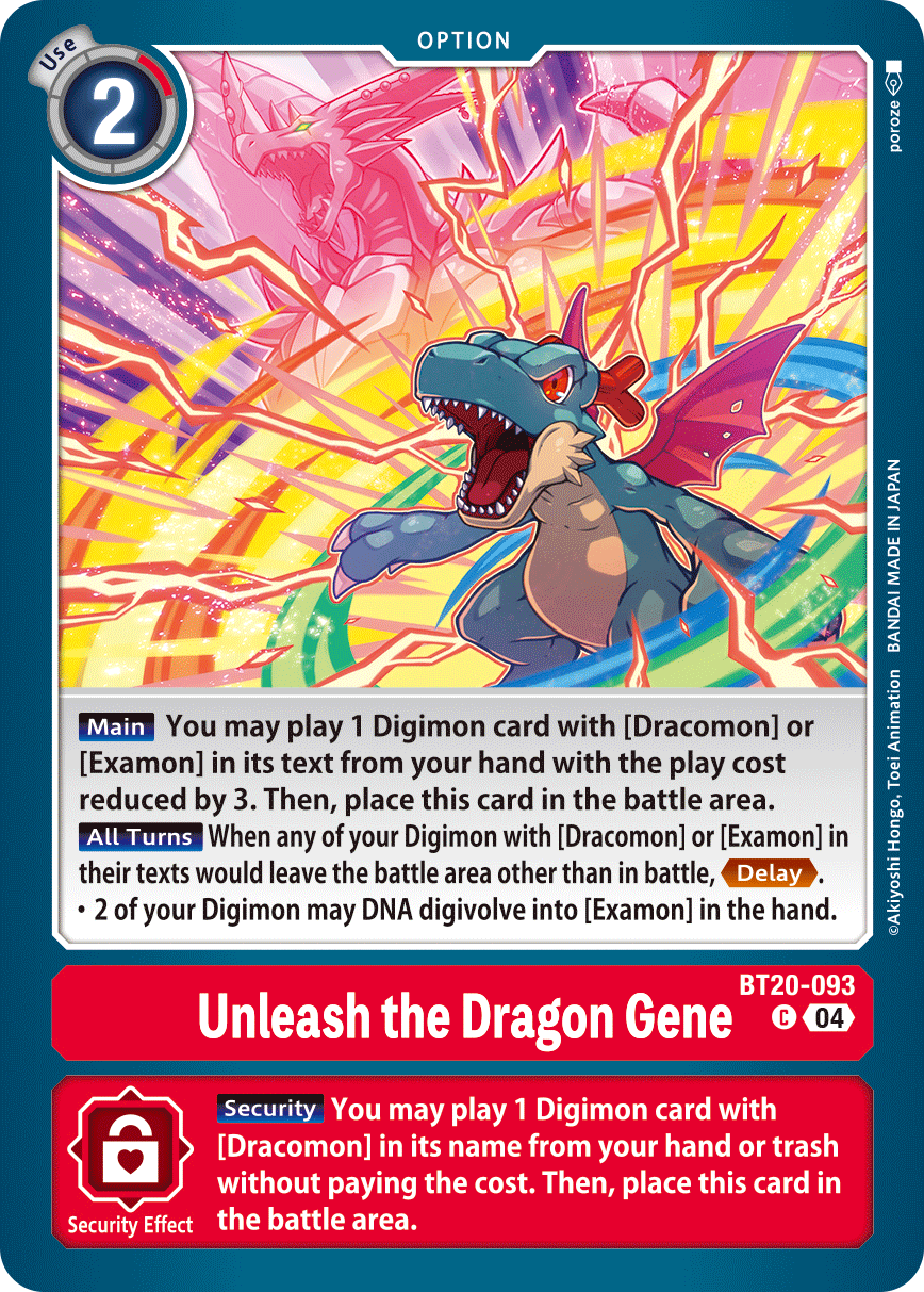 BT20-093 Unleash the Dragon Gene