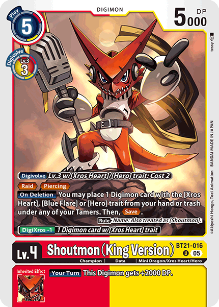 BT21-016 Shoutmon (King Version)