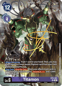 BT6-081 Titamon Alternative Art