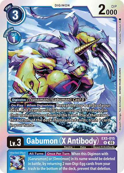 EX5-015 Gabumon (X Antibody)