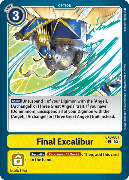 EX6-067 Final Excalibur