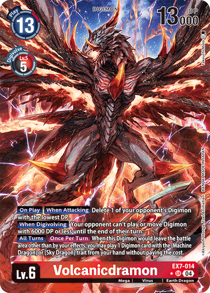 EX7-014 Volcanicdramon Alternative Art