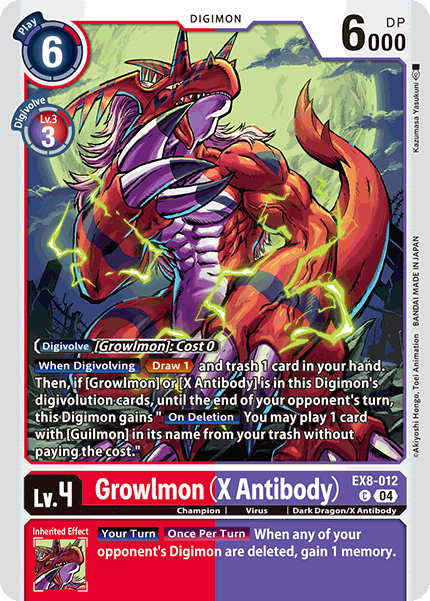 EX8-012 Growlmon (X Antibody)