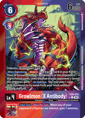 EX8-012 Growlmon (X Antibody) (Foil)