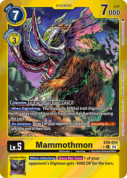 EX8-034 Mammothmon (Foil)