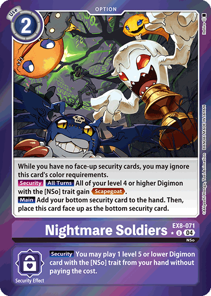 EX8-071 Nightmare Soldiers (Foil)