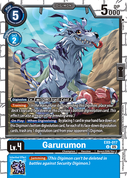 EX9-017 Garurumon